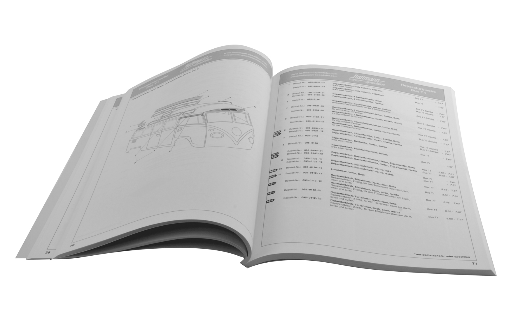 CATÁLOGO HOFFMANN SPEEDSTER DE CHAPAS DE REPARACIÓN, 2020                                           