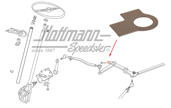 Chapa de seguridad, palanca de dirección,  -7.67 | 211 415 751 | 089-3083-24