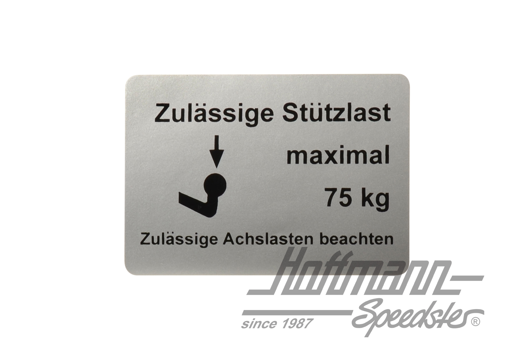 Pegatina "Zulässige Stützlast", 75kg | AC853964 | 021-0199-13