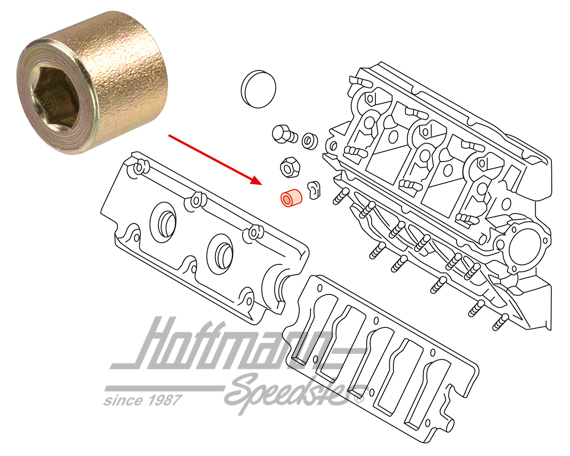 Tuerca, cárter arbol de levas, 911/964/914 | 901 111 271 00 | 530-0670