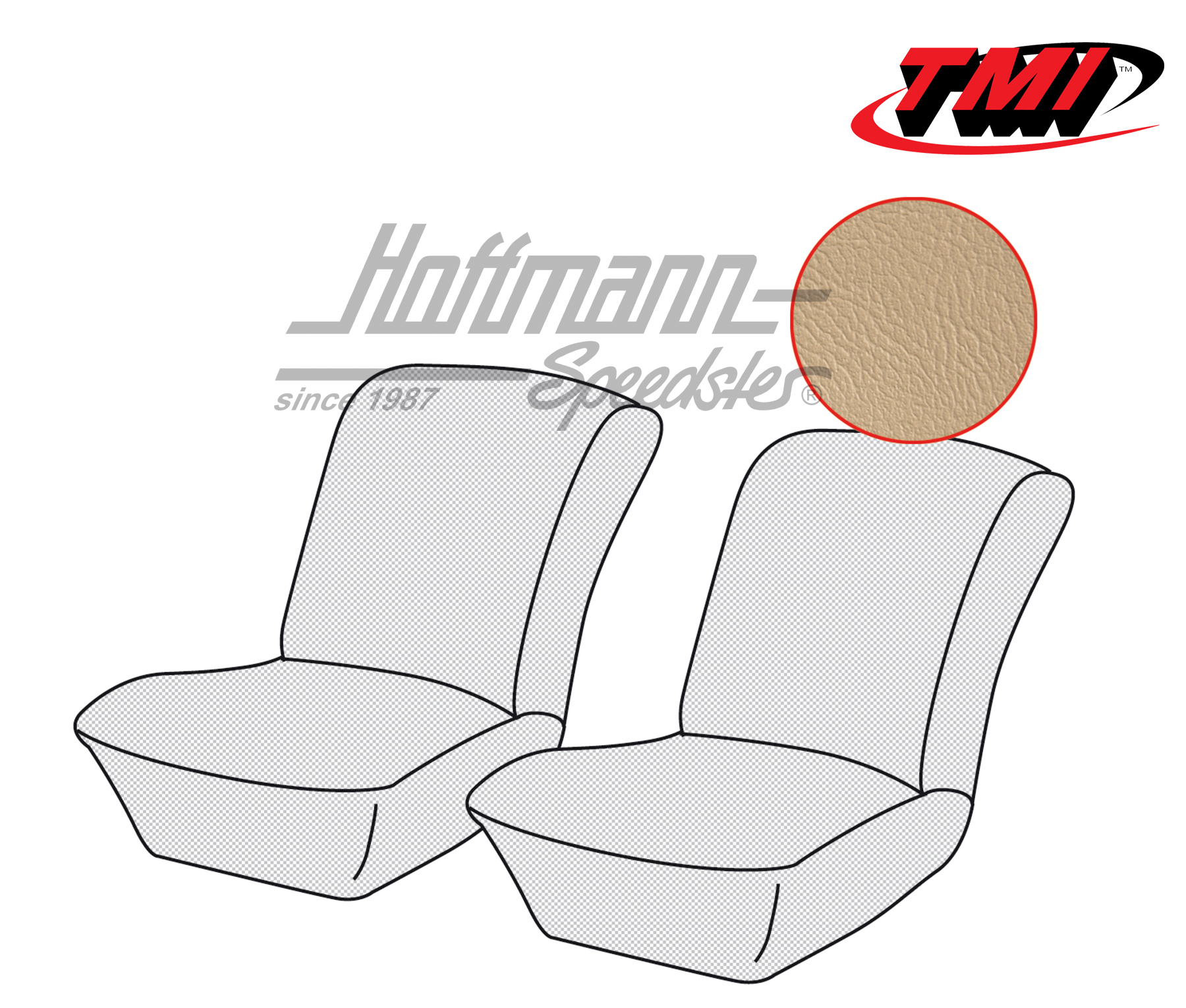 Fundas de asiento, delantero, Kübel, beige (lisas) | 43-1403-14 | 080-5040-14