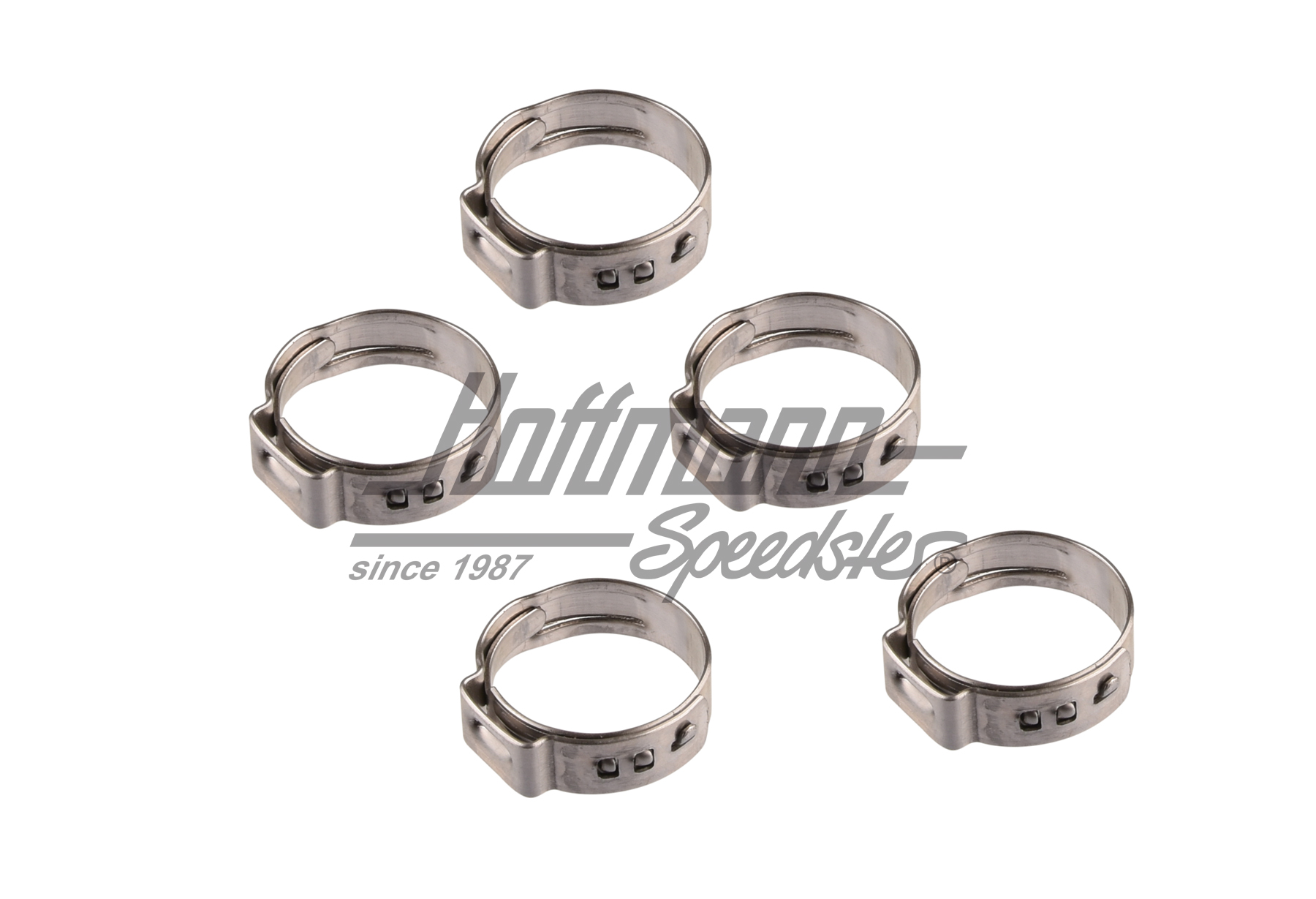 Abrazaderas de una oreja, ajustable, 16.6-19.8 mm | --- --- --- | 020-0505-33