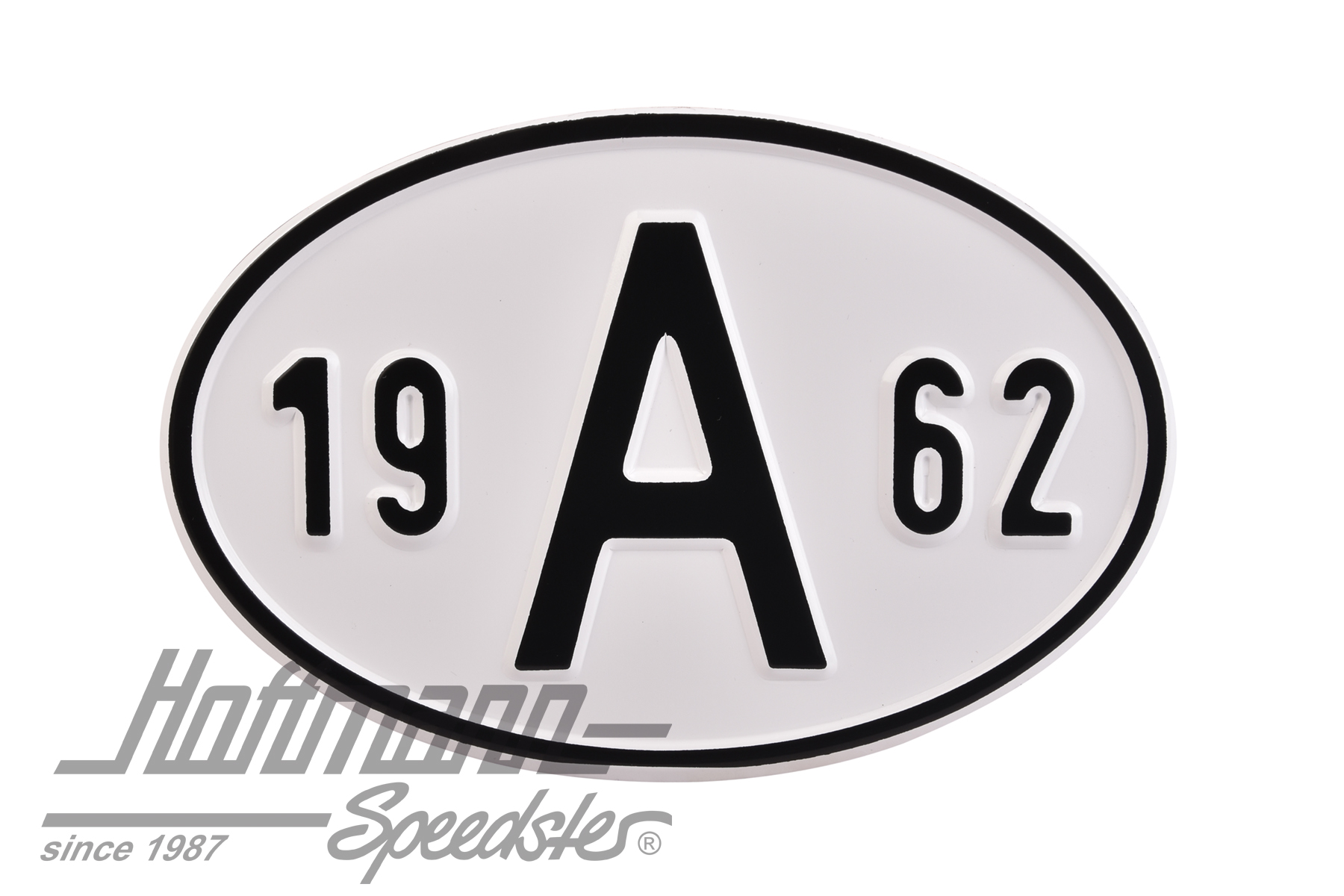 Placa de nacionalidad "A" (Austria), "1962", aluminio |  | 020-2398-62