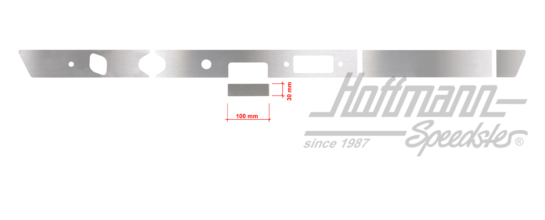 Embellecedor, cuadro de instrumentos, 911, 100x30mm | 901 552 041 52  Satz 2 | 580-0010-30