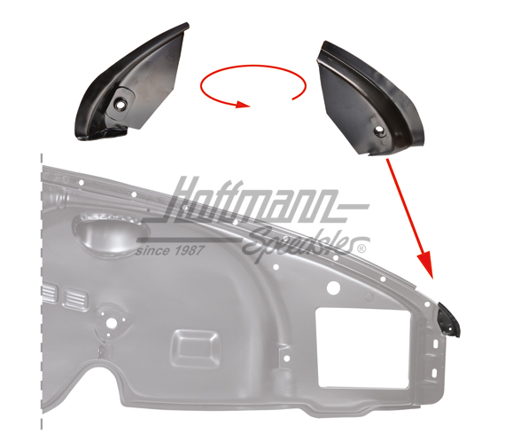 Chapa de esquina
, anterior, pequeña, 911, 65-73, | 901 501 304 00 | 590-0069-02