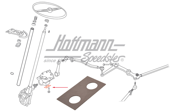 Chapa de seguridad, mecanismo de dirección / soporte del cojinete | 211 415 159 | 089-3083-20