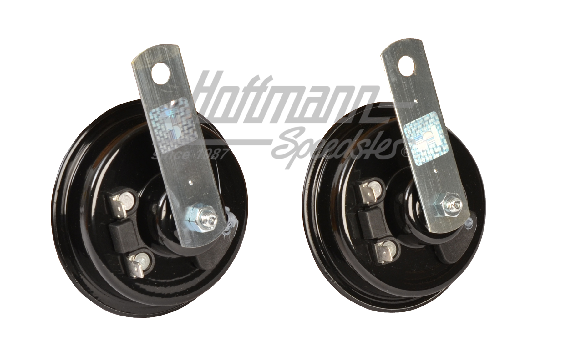 Claxon, par, 90 mm, rojo/ naranja, 12V                                                              