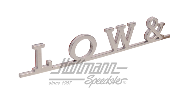 Logotipo, Furgoneta T1/T2, LOW & SLOW                                                               