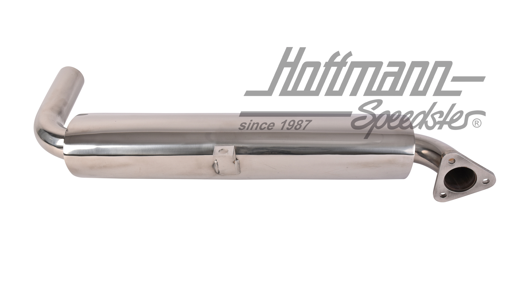 Silenciador de scape de un tubo, acero inoxidable, Furgoneta T1/T2                                  