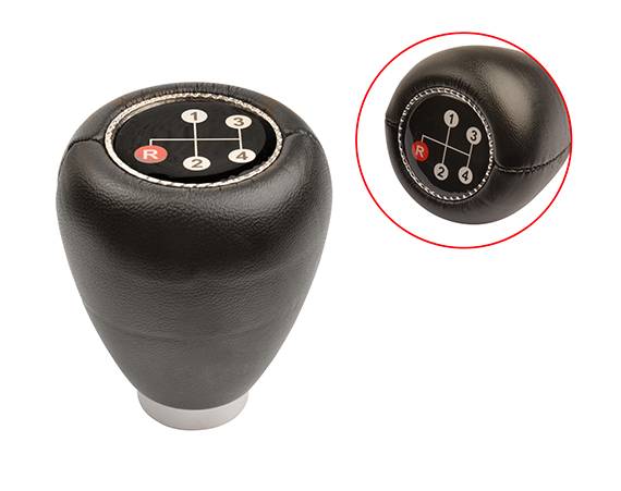 Pomo de la palanca de cambio, con esquema de conexiones, vinilo, negro | 79-4640-0 | 010-3154