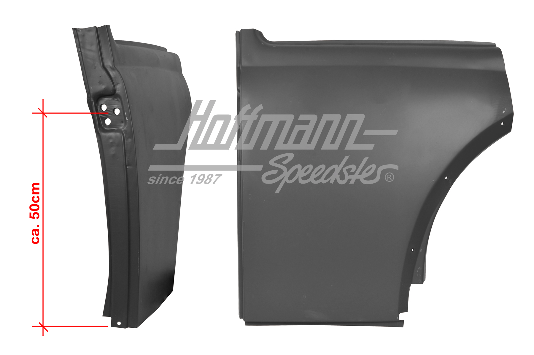 Chapa lateral, posterior, -7.66, izqda. | 111 809 081 A | 050-2161