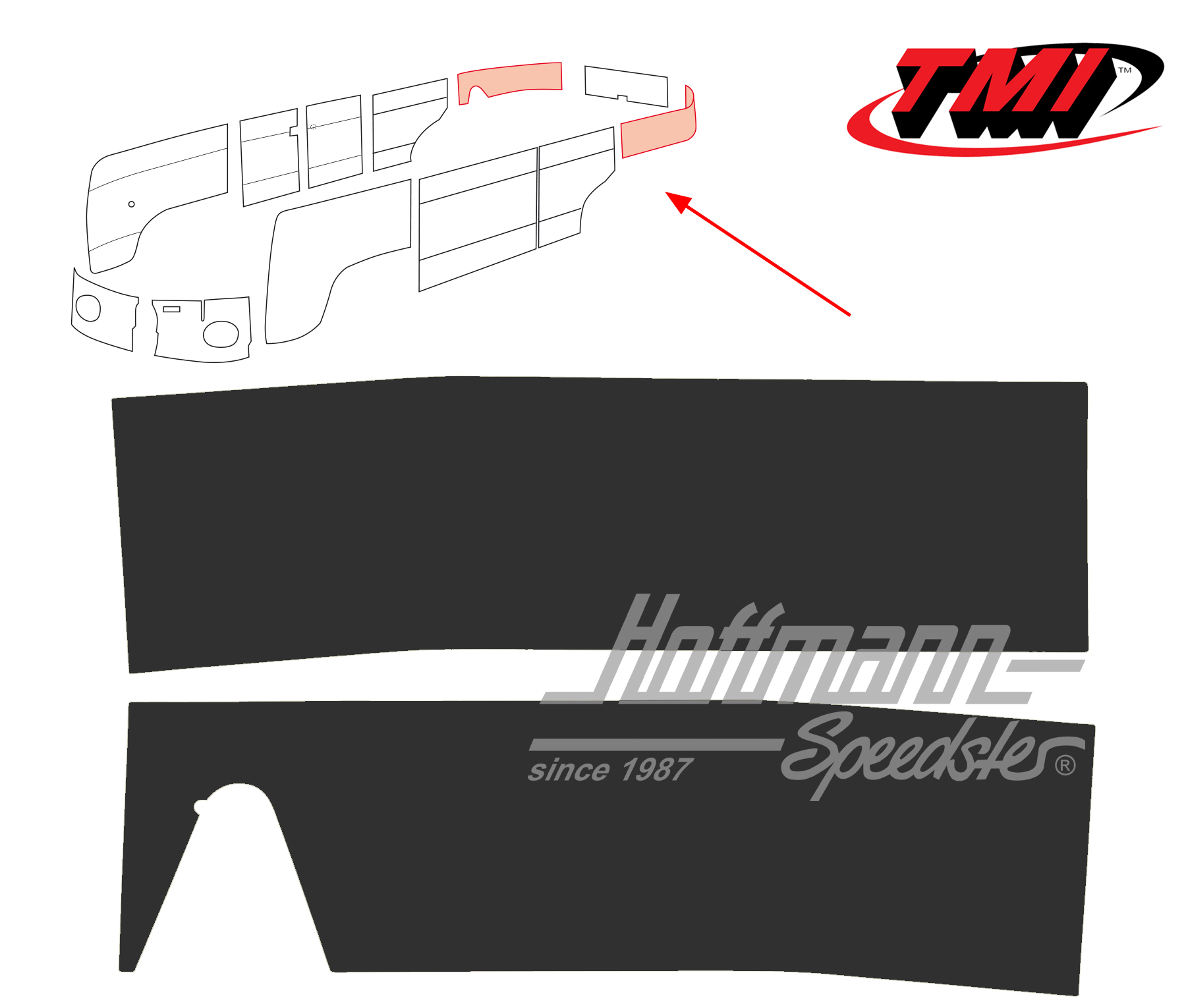 Paneles laterales, posterior, 55-62, negro | 10-2141-11 | 098-0582-01