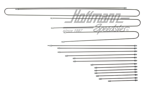 Kit de tubería de freno, Furgoneta T3, 87-92, sistema antibloqueo de frenos |  | 325-2560-17
