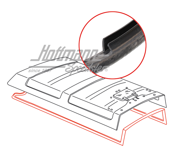 Junta, techo elevable, Westfalia (grande) | 253 070 708 | 350-9050