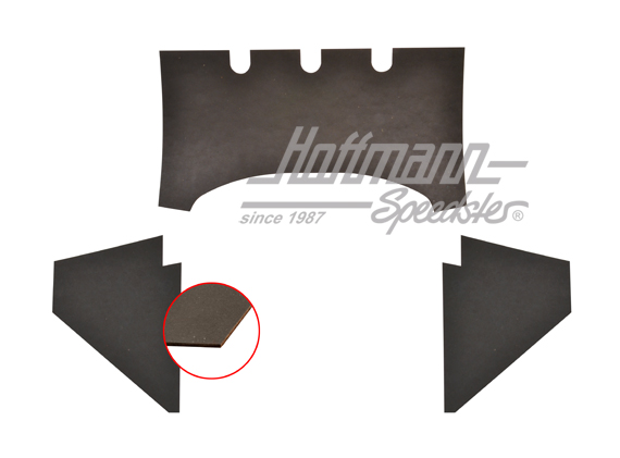 Aislamiento del compartimento motor, de 3 piezas, Alemania, Cabriolet | 151 898 805 | 020-5390-03