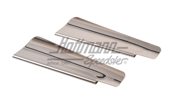 Deflector de viento, brazo de limpiaparabrisas, cromado | AAC059 | 020-2061-20