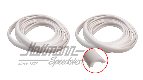 Burlete, molduras de estribera, blanco
                                                            