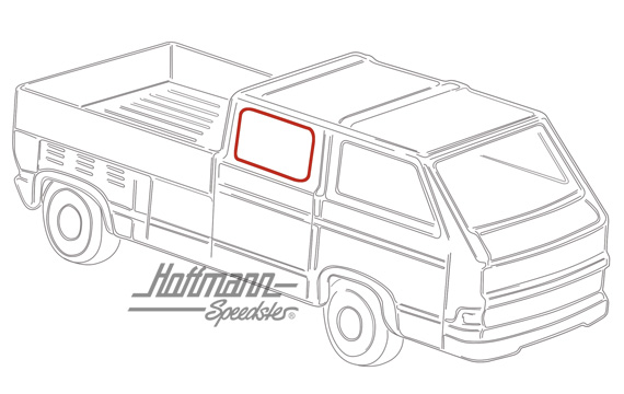 Junta de cristal lateral, trasera, izqda./dcha., Doble cabina, | 247 845 317 | 350-5720
