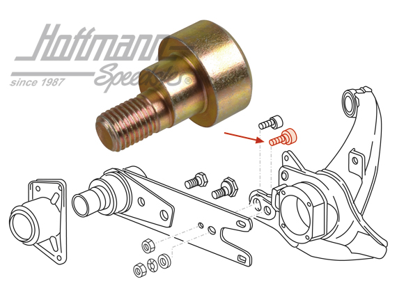 Tornillo excéntrico,
 eje posterior,  74-89                                                        