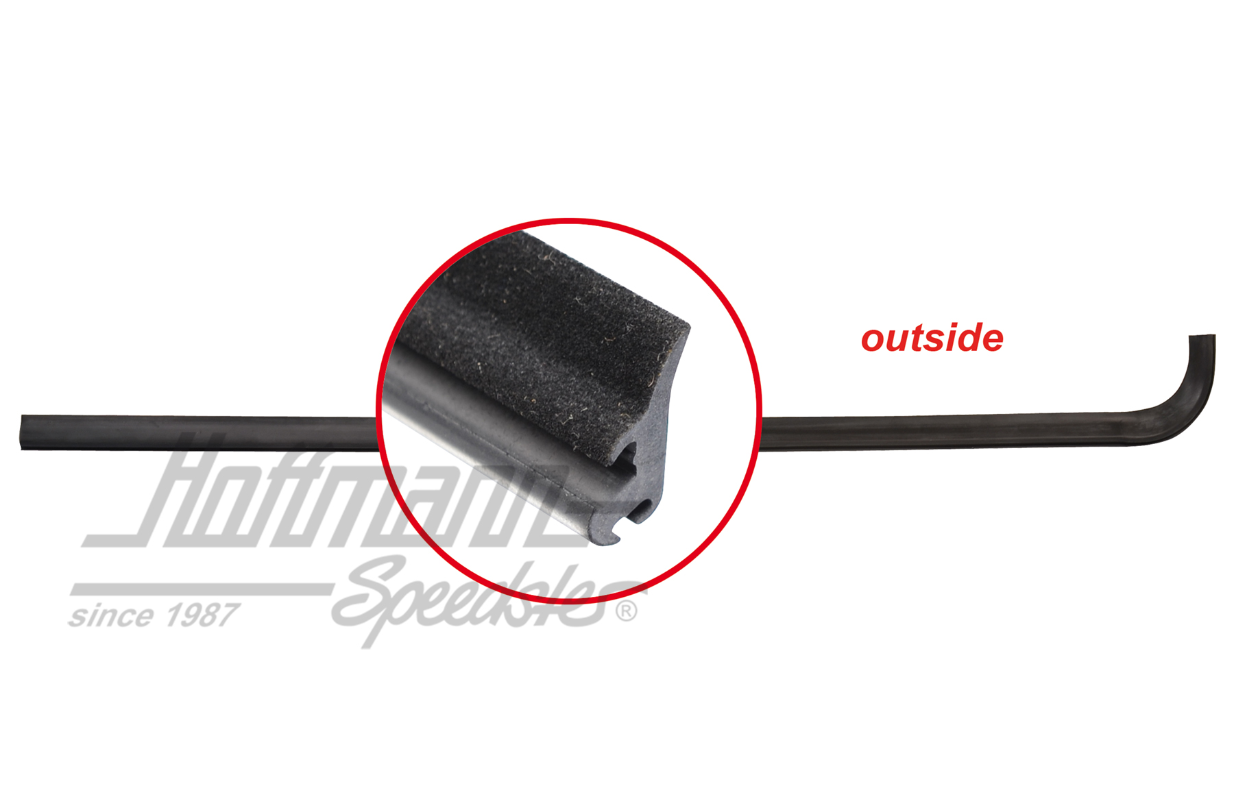 Junta de ranura, anterior, 4 puertas, izquierda | 191 837 477 A | 208-7110-01