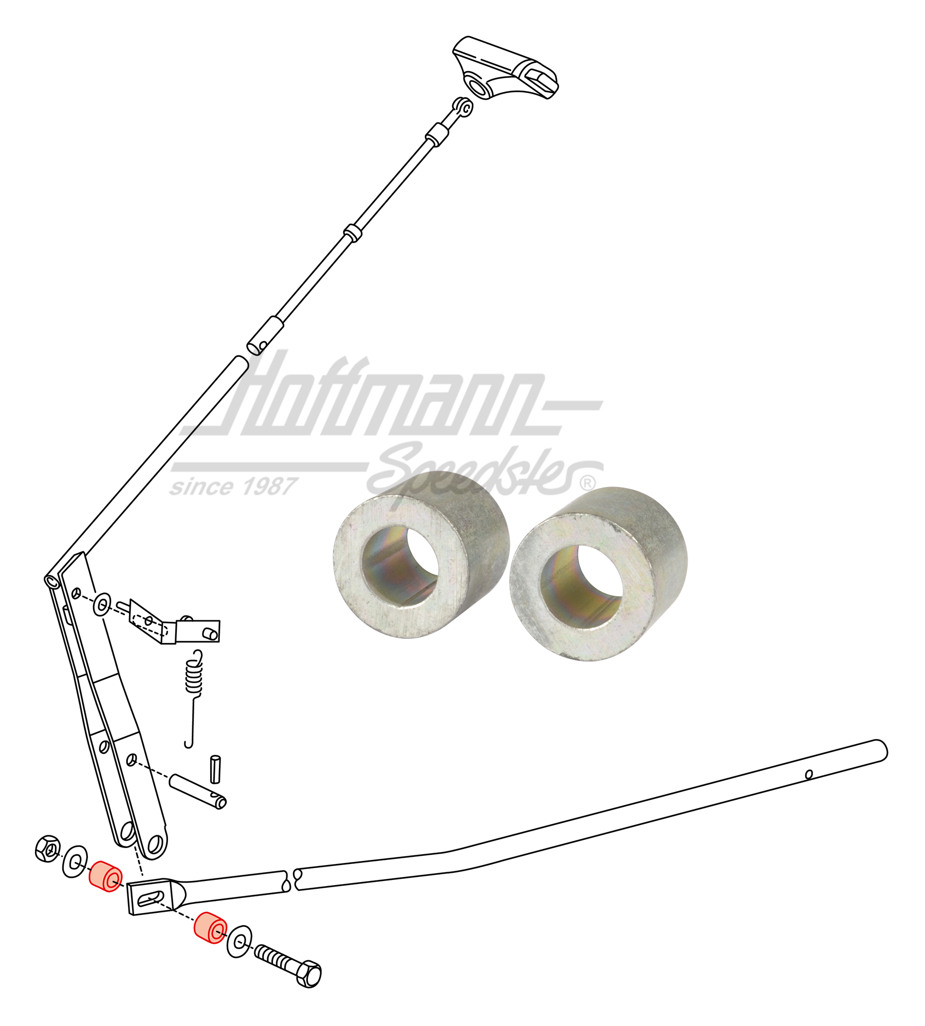 Casquillo, palanca selectora
, inferior, automático | 251 713 169 | 315-1497-10