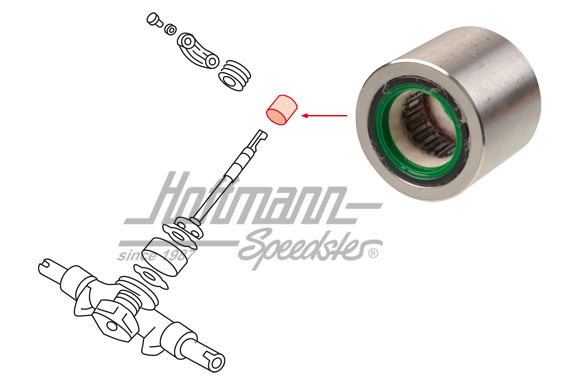 Cojinete, árbol de dirección, Porsche 911, 65-89                                                    