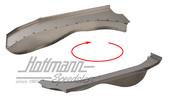 Chapa de cubierta, compartimento motor, 71-79, grande, derecha | 211 801 558 G | 096-0490-42