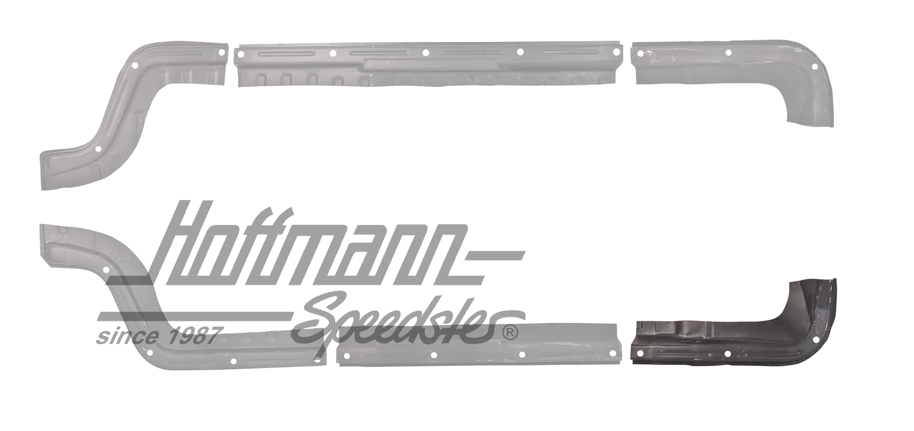 Chapa de reparación, placa de piso, posterior, izquierda                                            