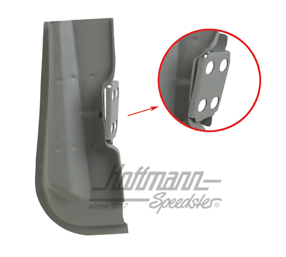 Chapa de columna de puerta, compl., inferior, izquda. | 141 805 341 | 068-0062-01