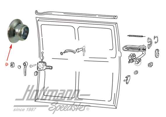 Funda / cuña de tope, puerta corredera | 211 843 475 | 097-1041-14