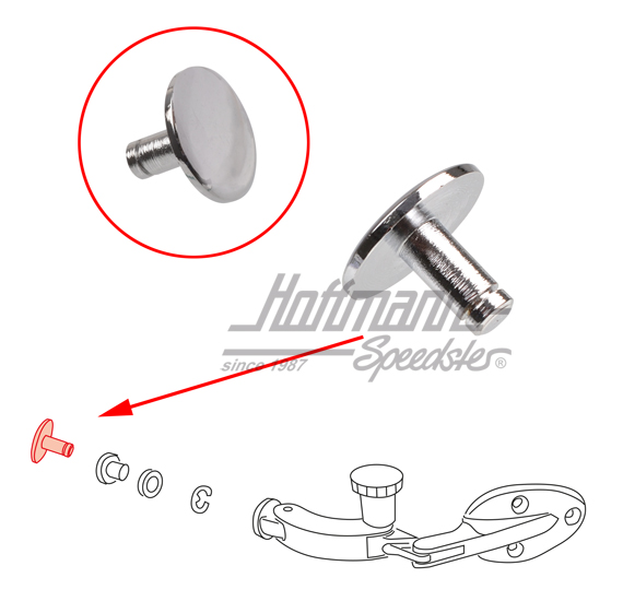 Perno, regulador de ventanilla, 59-/64-                                                             