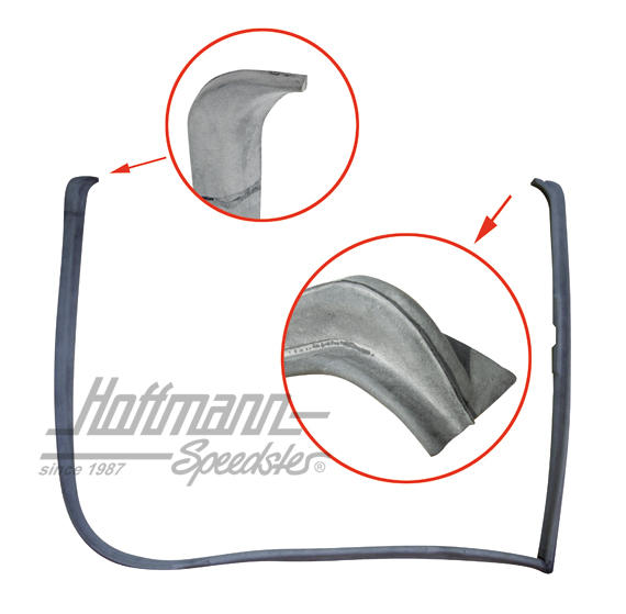 Junta de puerta, Tipo 181, delantera / trasera, derecha | 181 837 912 B | 080-2990-02