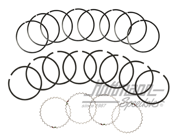 Aros de pistón 90.5 mm, completo para 4 pistones | 311 198 169  90.5mm | 010-0525-02