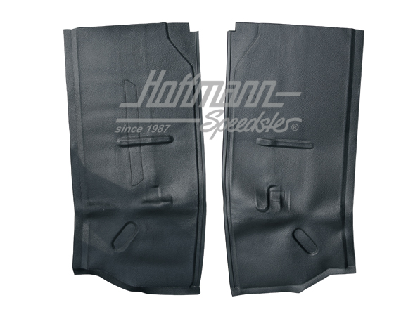 Esteras de goma, guardarruedas, Furgoneta T1, delantera, negra | 234 863 665 BBK | 098-0000-55