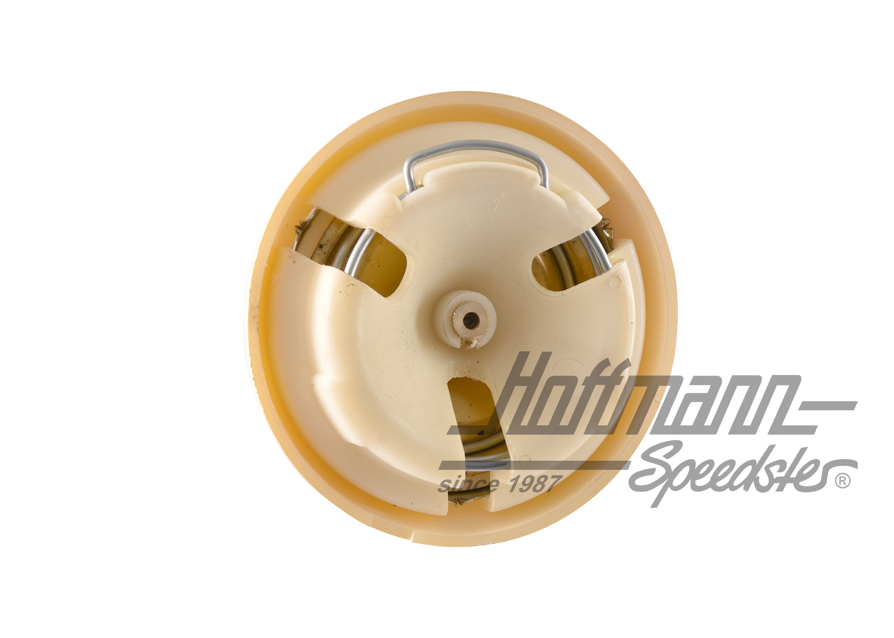 Botón del claxon, con reloj, Escarabajo/Furgoneta, color marfil                                     