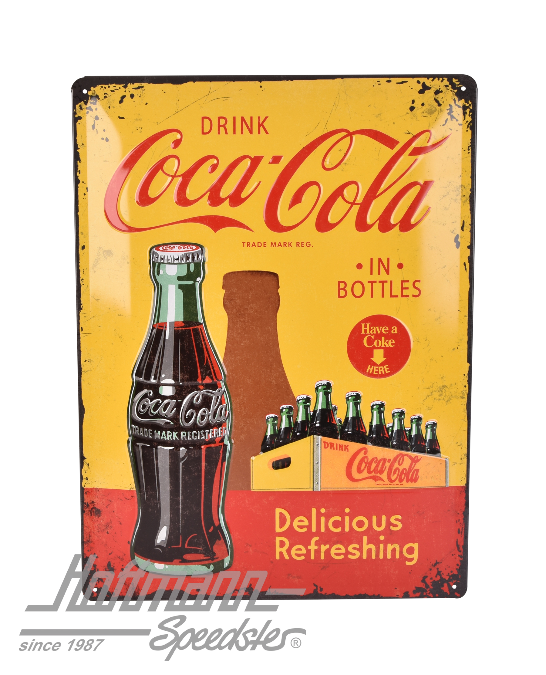 Placa de chapa, 300x400mm, COCA-COLA |  | 021-0176-90