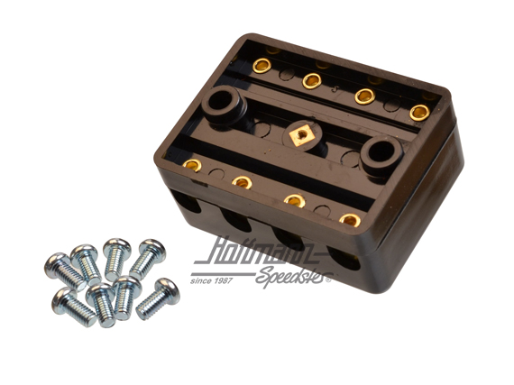 Caja de fusibles con tapa, cuádruple                                                                