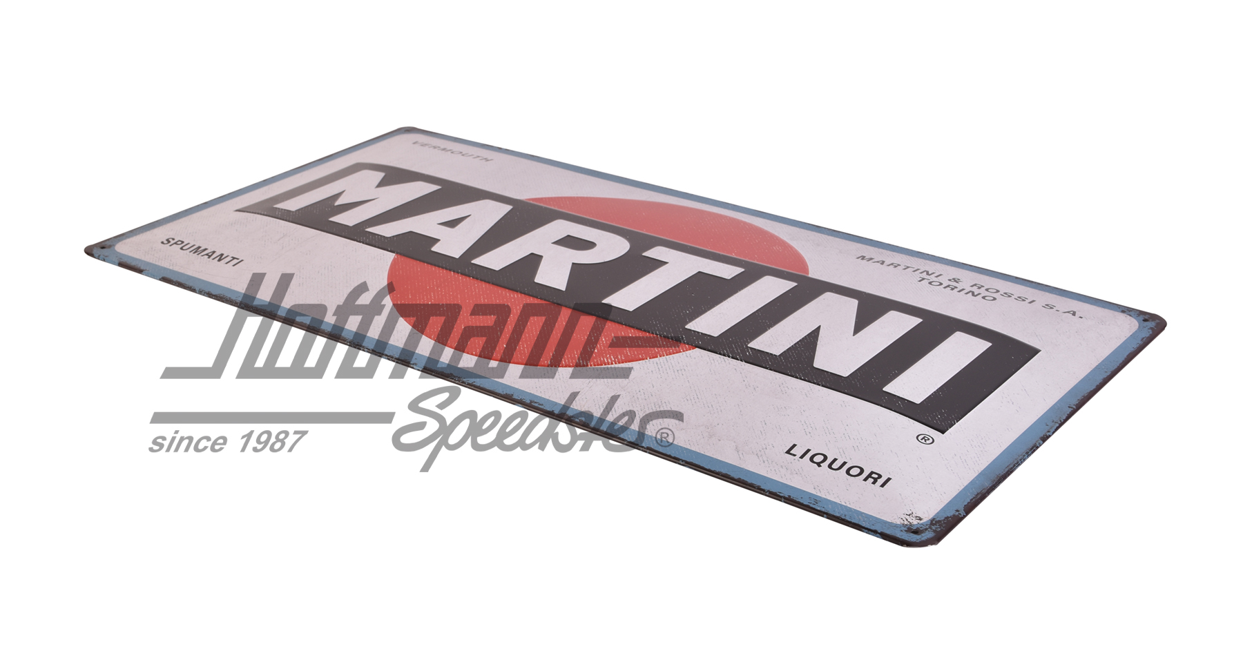 Placa de chapa, Martini Logo White                                                                  