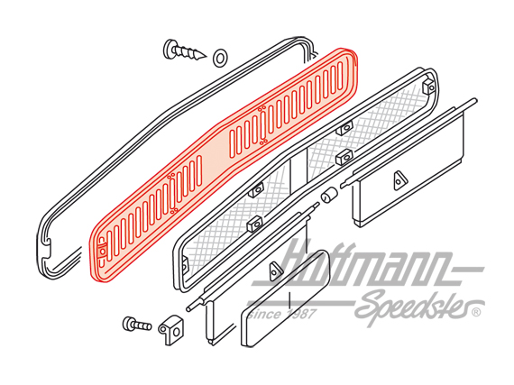 Protección de toma de aire, anterior, Furgoneta T2, 67-72                                           