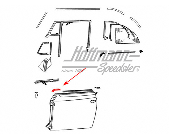 Piezas finales, puerta, delantera, izquierda / derecha, 10.52-7.64 | 151 837 493 | 020-5067