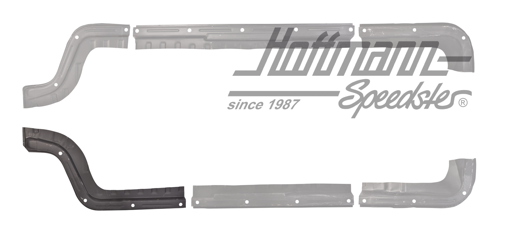 Chapa de reparación, placa de piso, anterior, izquierda                                             