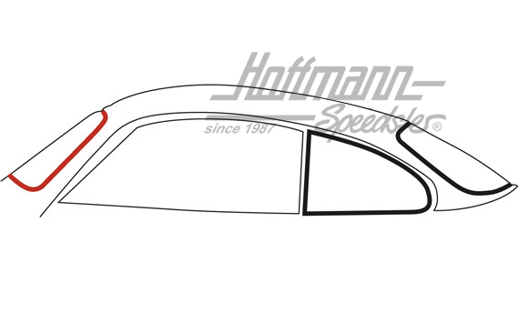 Junta del parabrisas, con ranura, 1.66-7.74 | 143 845 121 C | 060-0203