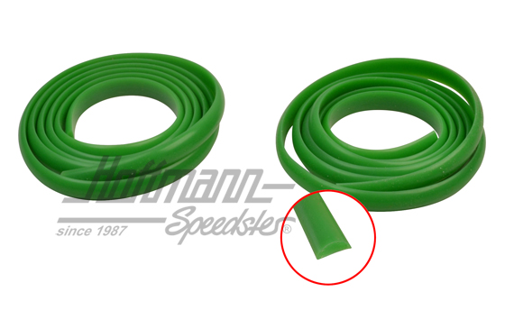 Burlete, molduras de estribera, verde                                                               