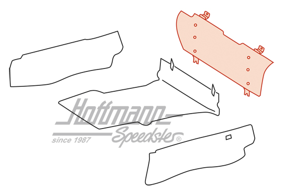 Revestimiento, maletero superior, 69-76                                                             