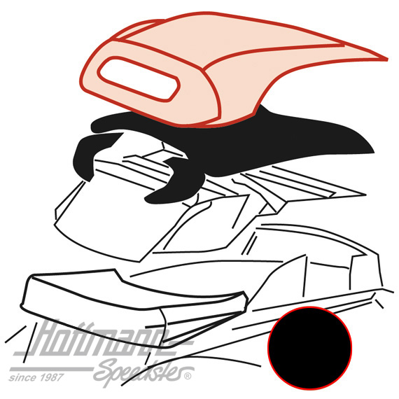 Capota, 8.72-.80, Sonnenland, negra |  | 020-4672-10