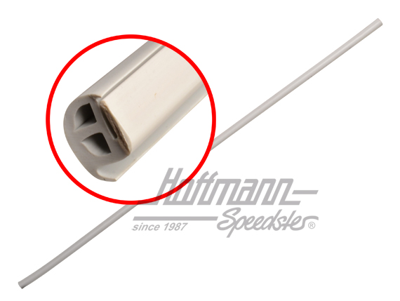 Burlete, marco de techo sobre puerta corredera, blanco | 253 843 196 A | 090-6142-07