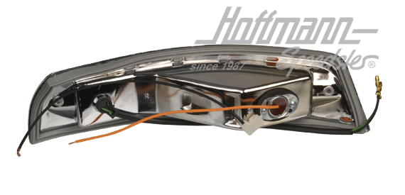 Piloto intermitente, blanco/amarillo, 65-68, derecha                                                