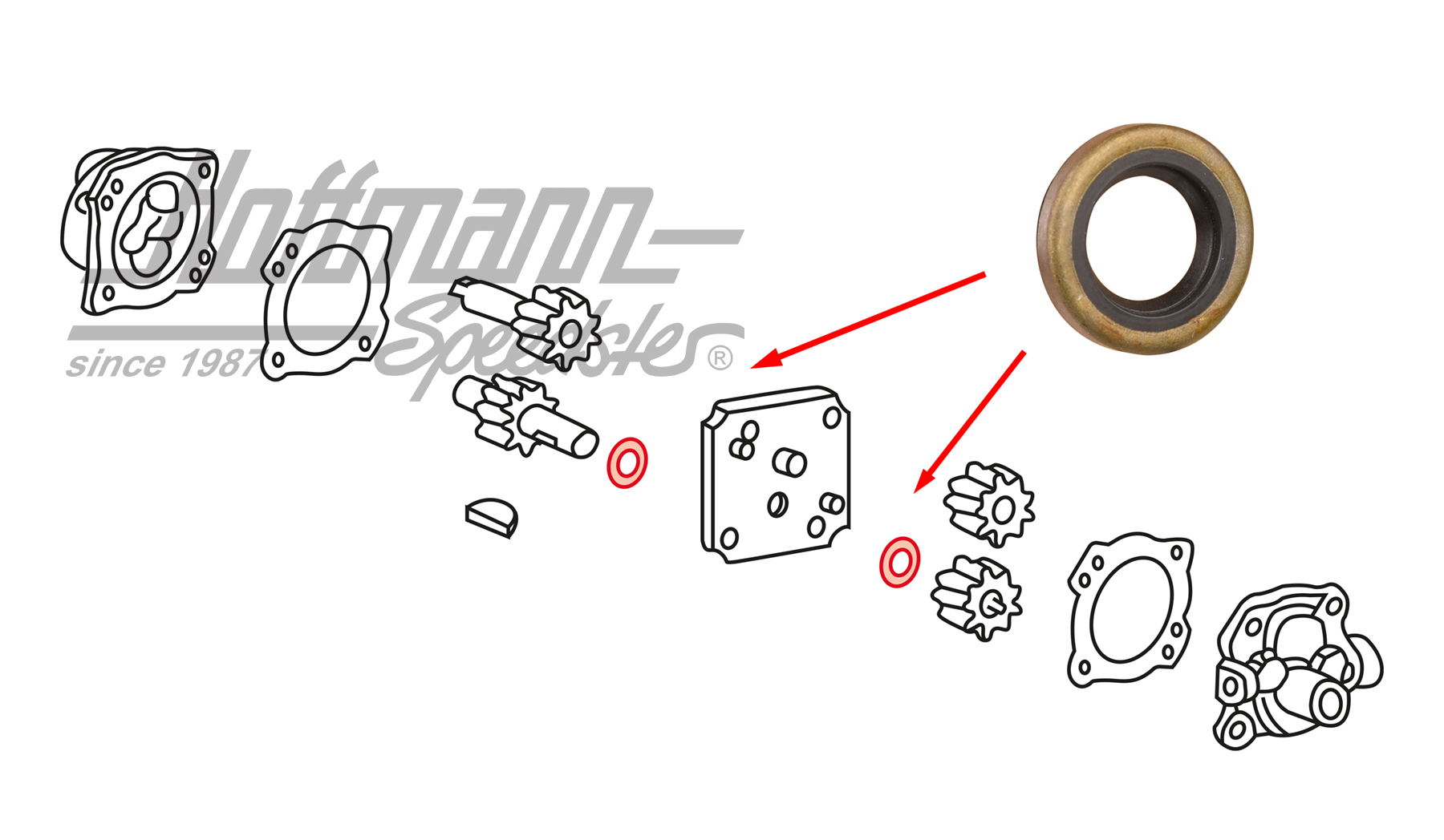 Junta anular, bomba de aceite, transmisión automática | 113 115 219 | 020-0467-06