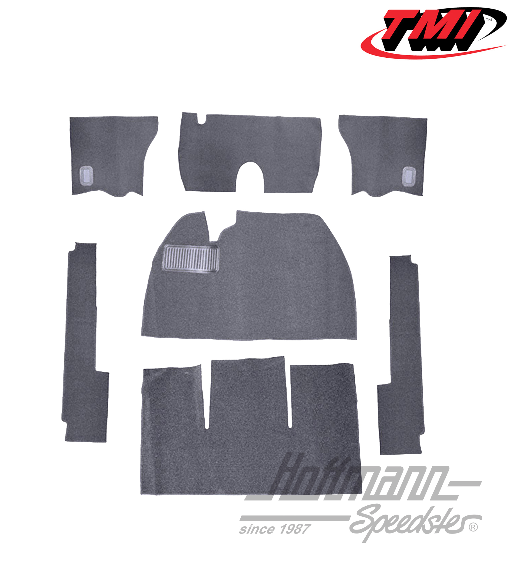 Juego de alfombrillas, Sedán, gris, 8.53-7.57 | 34-F1115-407 | 020-5319
