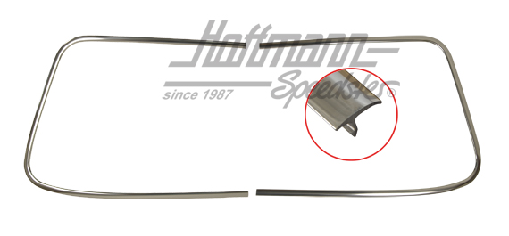 Marco decorativo, aluminio, parabrisas, 66-74 | 143 853 305 A | 060-6012